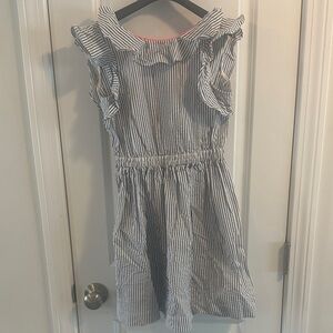 Crewcuts Navy and White Striped Kids Dress